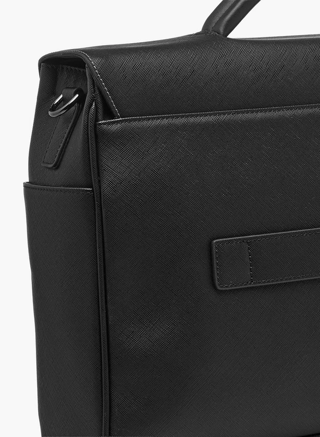 DUCHINI BLACK Men Detachable Strap Portfolio Bag for Men | Best Price UAE